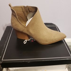 Tan booties